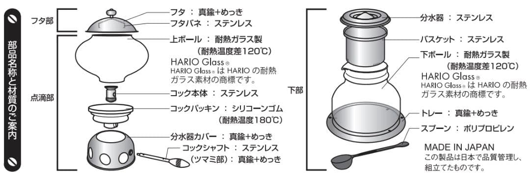 【極美品】ハリオ ウォータードリッパー・ポタ N PTN-5BZ 水出しコーヒー