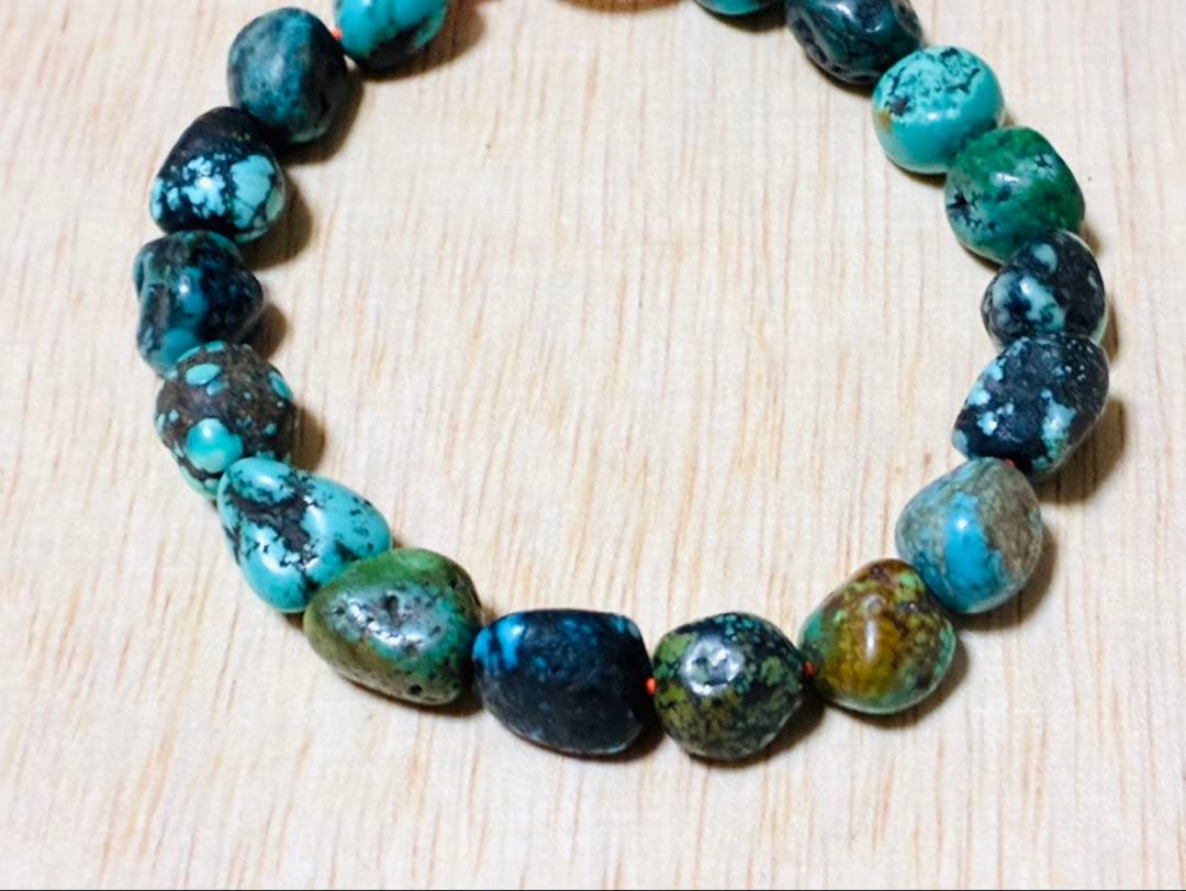 【未使用】ブレスレット　シルバー925 ターコイズ　ナンバーエイト　キングマン