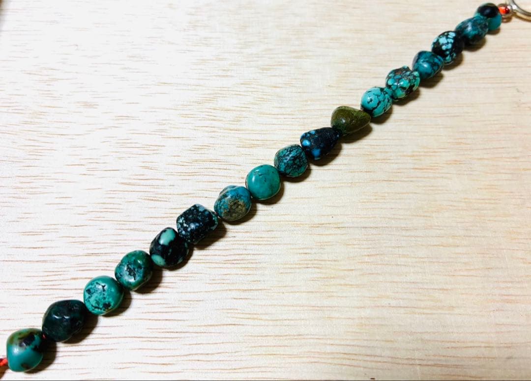 【未使用】ブレスレット　シルバー925 ターコイズ　ナンバーエイト　キングマン