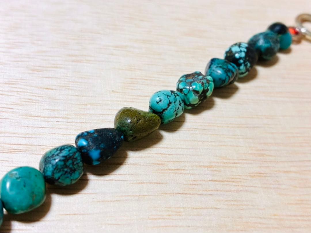 【未使用】ブレスレット　シルバー925 ターコイズ　ナンバーエイト　キングマン