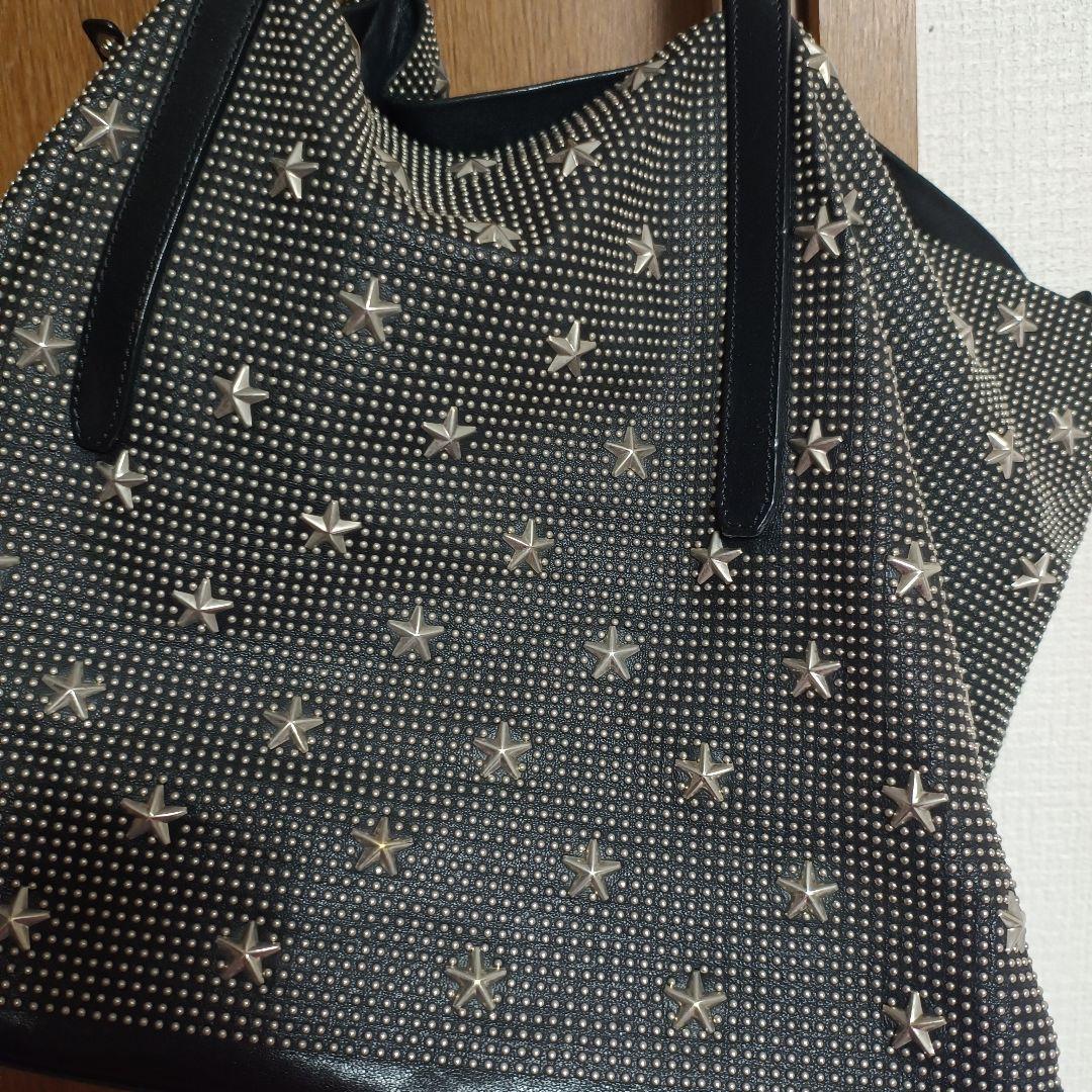 希少♡JIMMY CHOO ジミーチュウ スタースタッズ トートバッグ ブラック