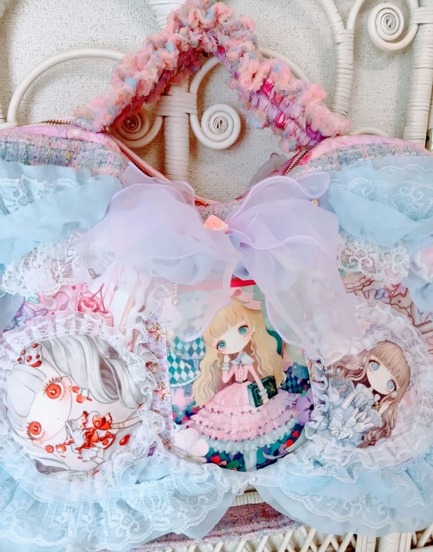 女の子パネル♡ハンドメイドバッグ♡