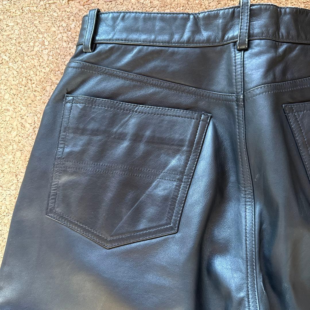 ポールスミス　Paul Smith レザーパンツ　黒
