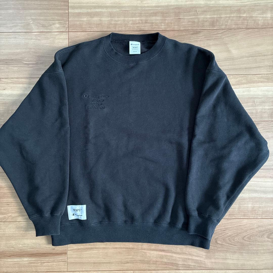 【美品・即完売品】WTAPS×Champion クルーネックスウェットシャツ