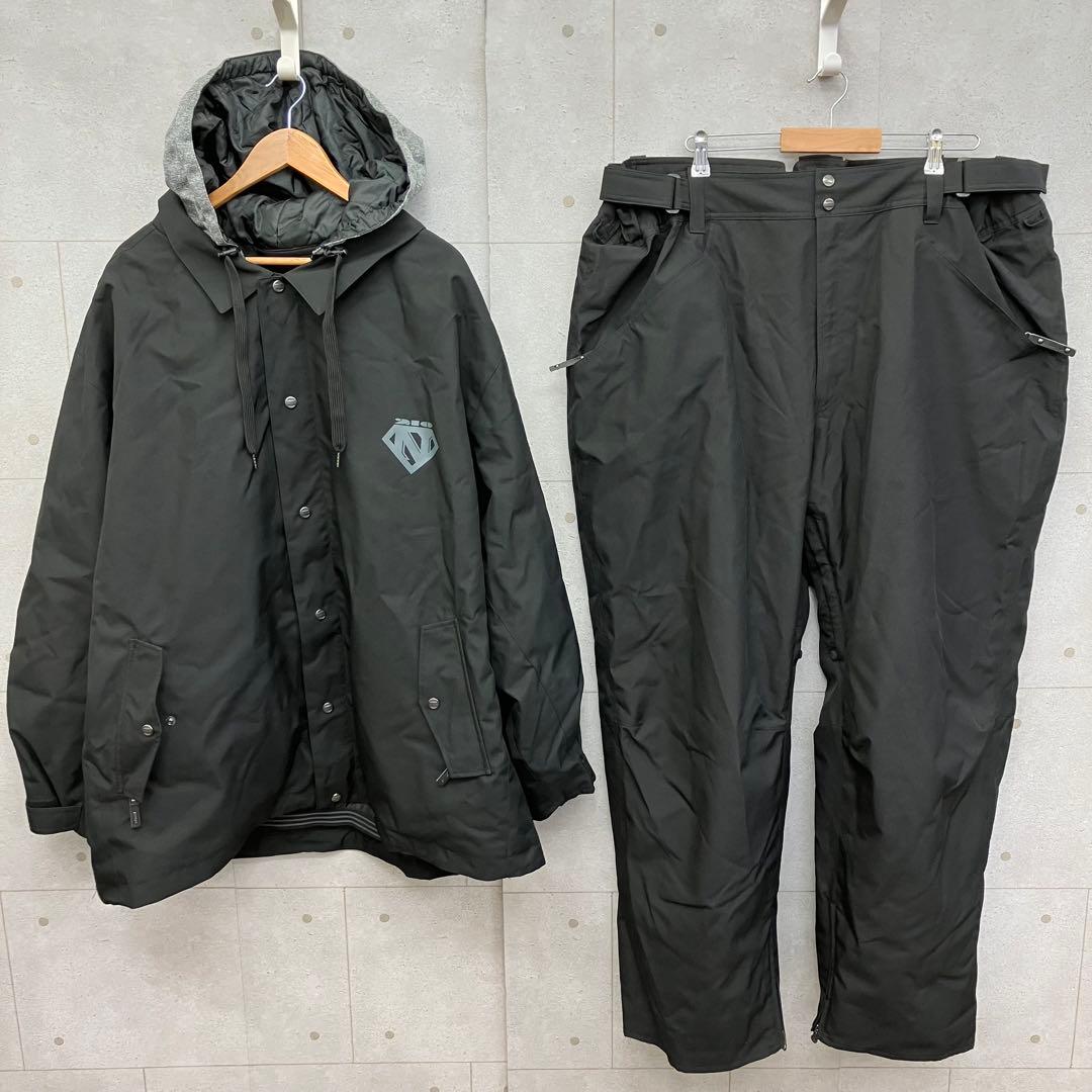 nima ニーマ スノボウェア 上下セット 大きいサイズ メンズ 5L 黒