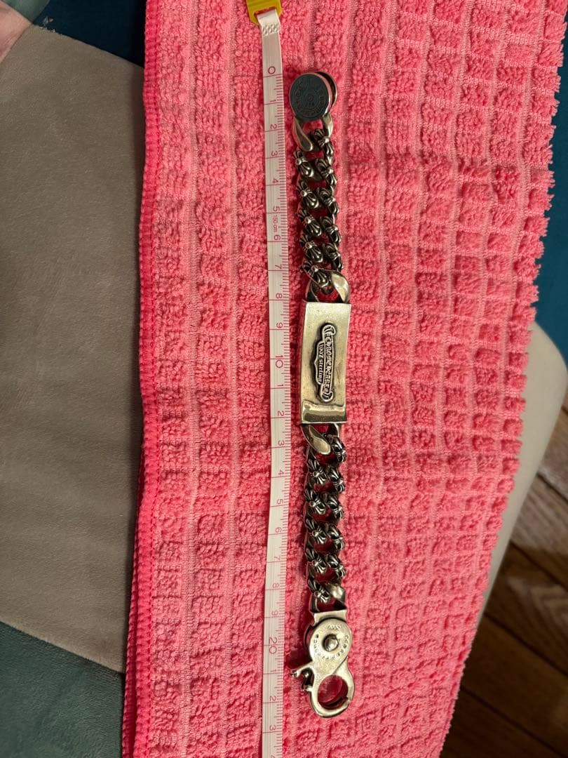 クロムタイプ　シルバーブレスレット　22.5cmくらいです　SV925 120g