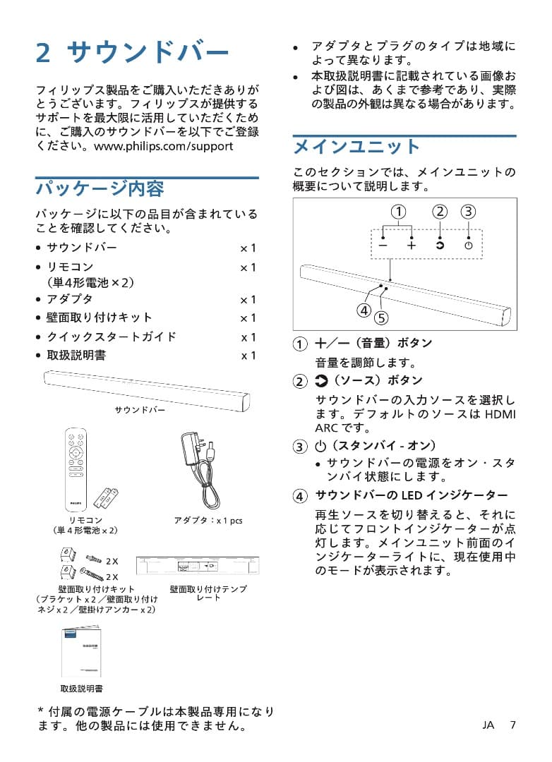 【新品】PHILIPS TAB4288/11 サウンドバー スピーカー