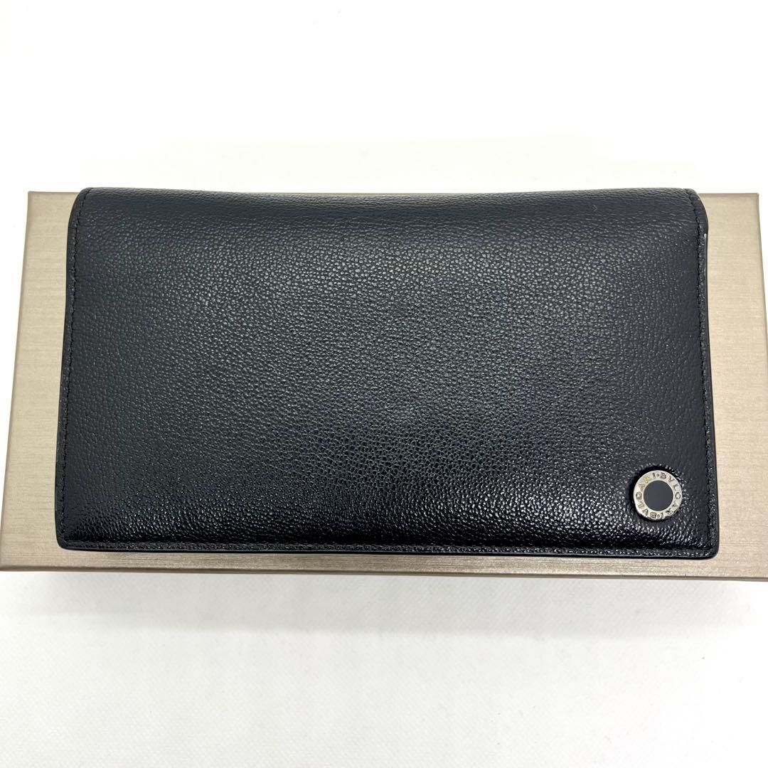 極美品/現行✨ブルガリ 長財布 ビーゼロワン 二つ折り サークルロゴ バイカラー