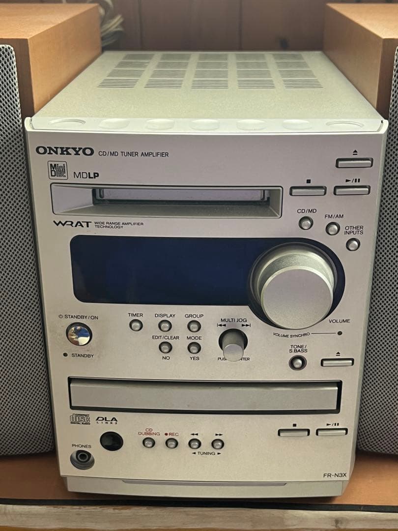 動作確認済 ONKYO CD/MDコンポ FR-N3X スピーカーD-N3X