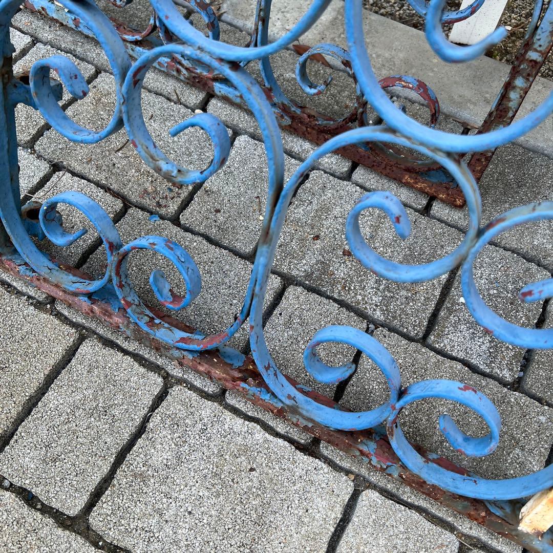 英国アンティークアイアンフェンス2枚セット