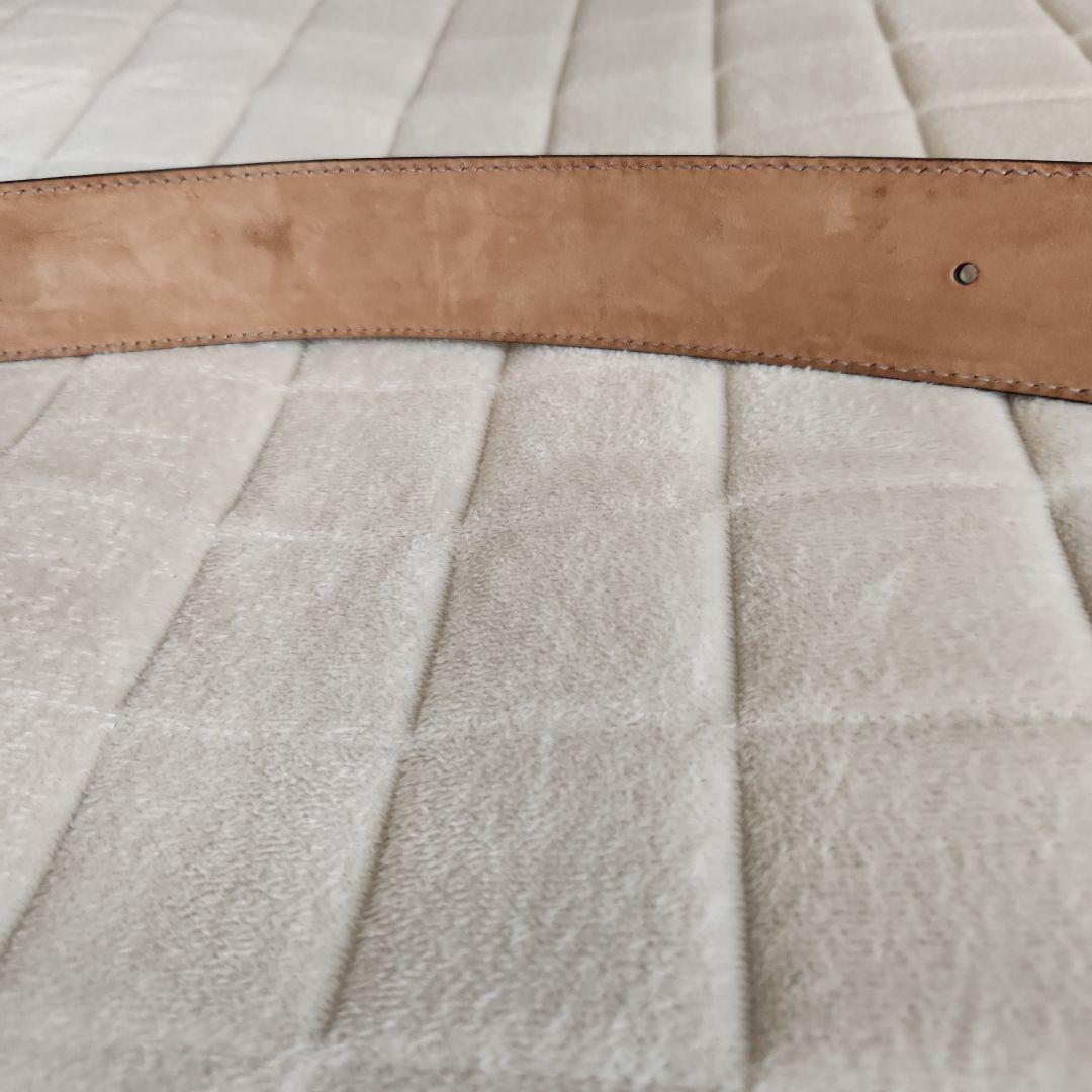 GUCCI GGロゴバックル ブラウンレザーベルト