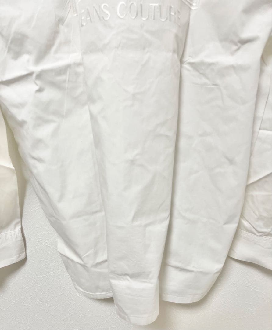 ヴェルサーチェ　Versace ホワイト　ボタンダウンシャツ　コットン100%