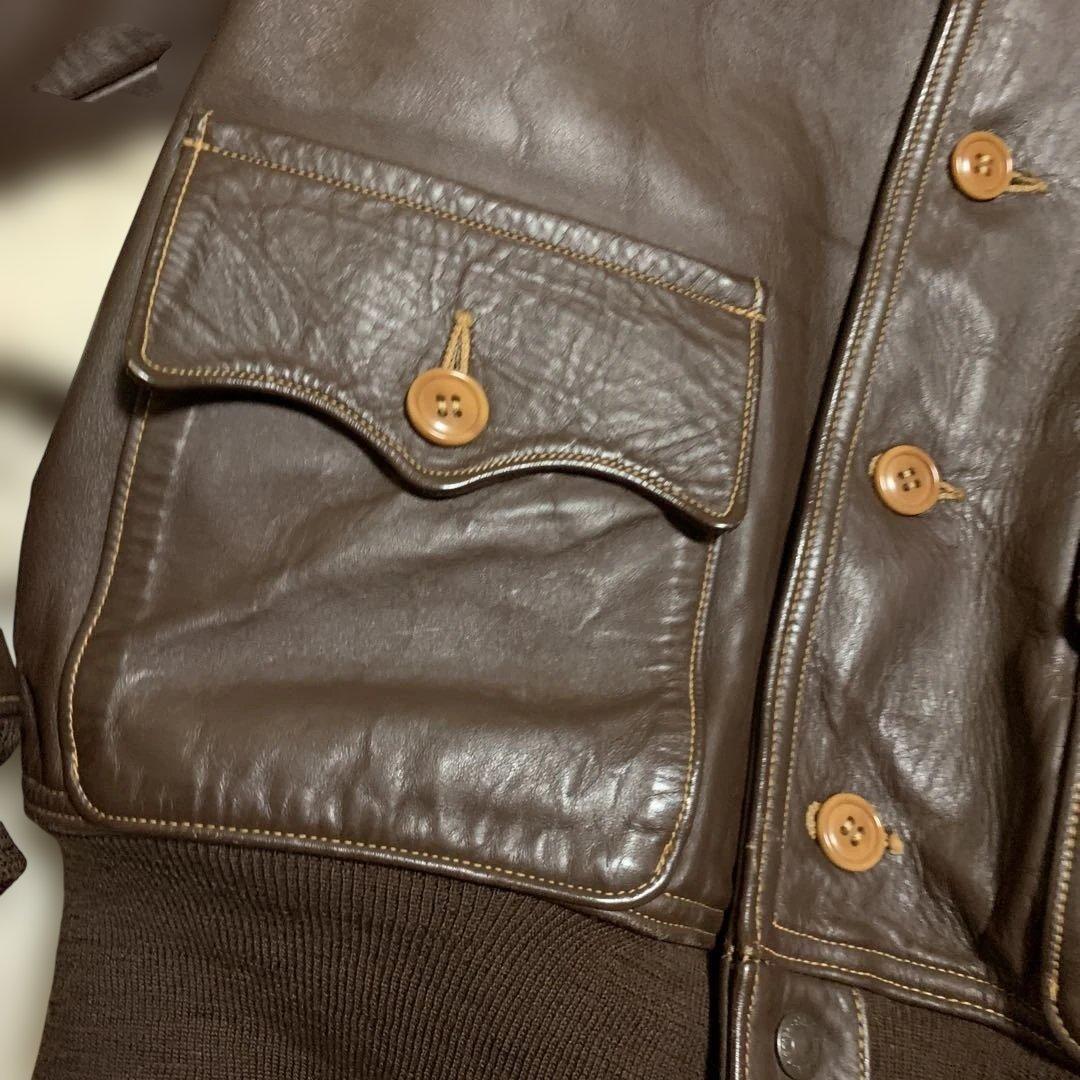 EVIS エヴィス A-1 レザージャケット 42 EVISU