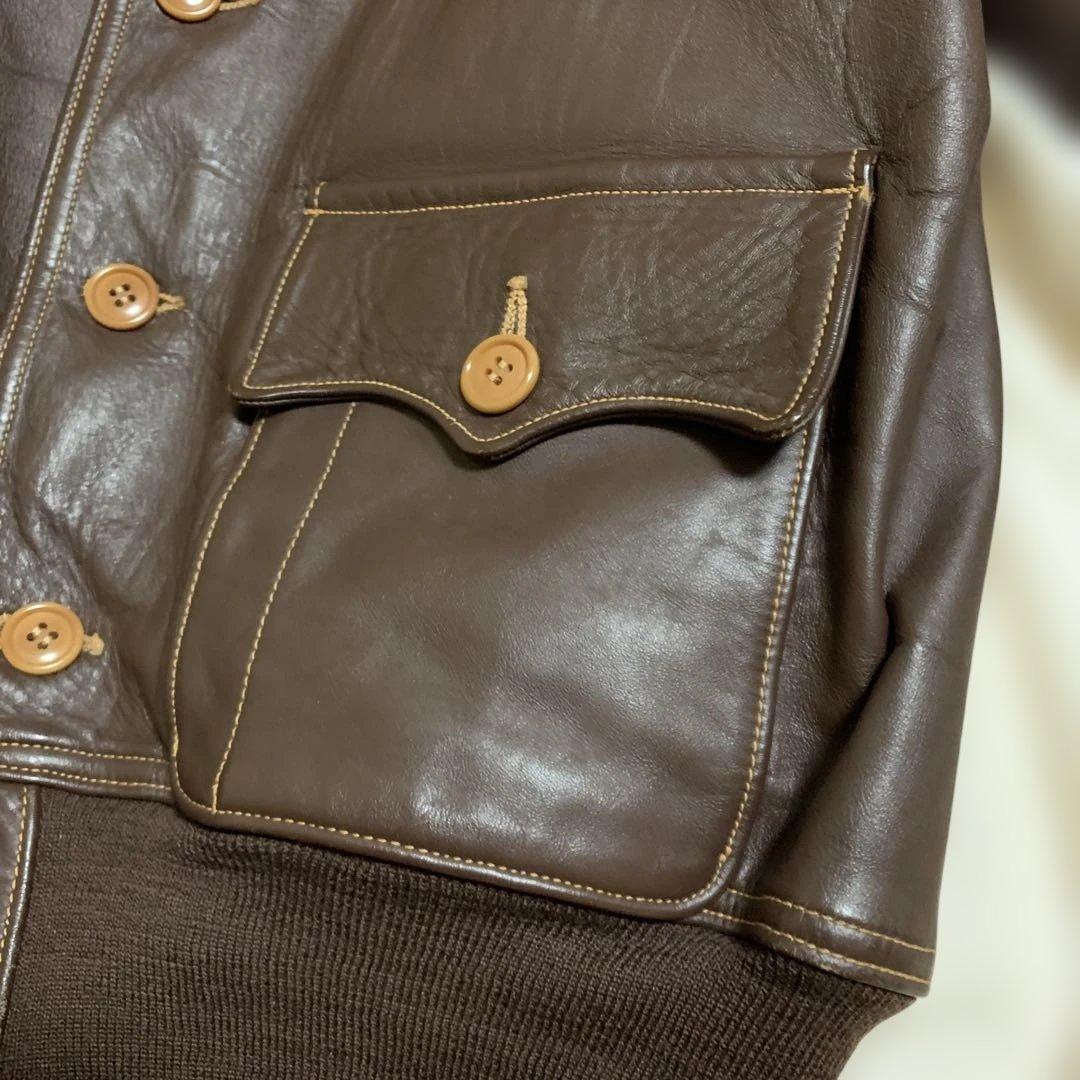 EVIS エヴィス A-1 レザージャケット 42 EVISU