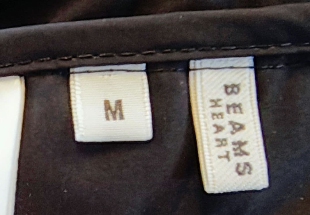 美品 BEAMS HEART フレンチ ロングダウンジャケット M 黒