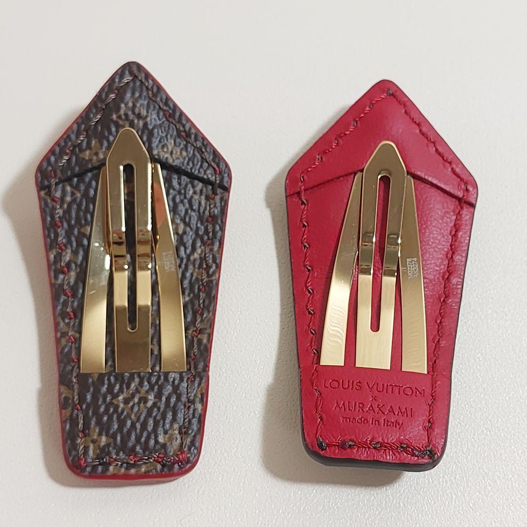 ルイヴィトン 村上隆 ヘアピン セット2 バレッタ LV バックステージ ミニ