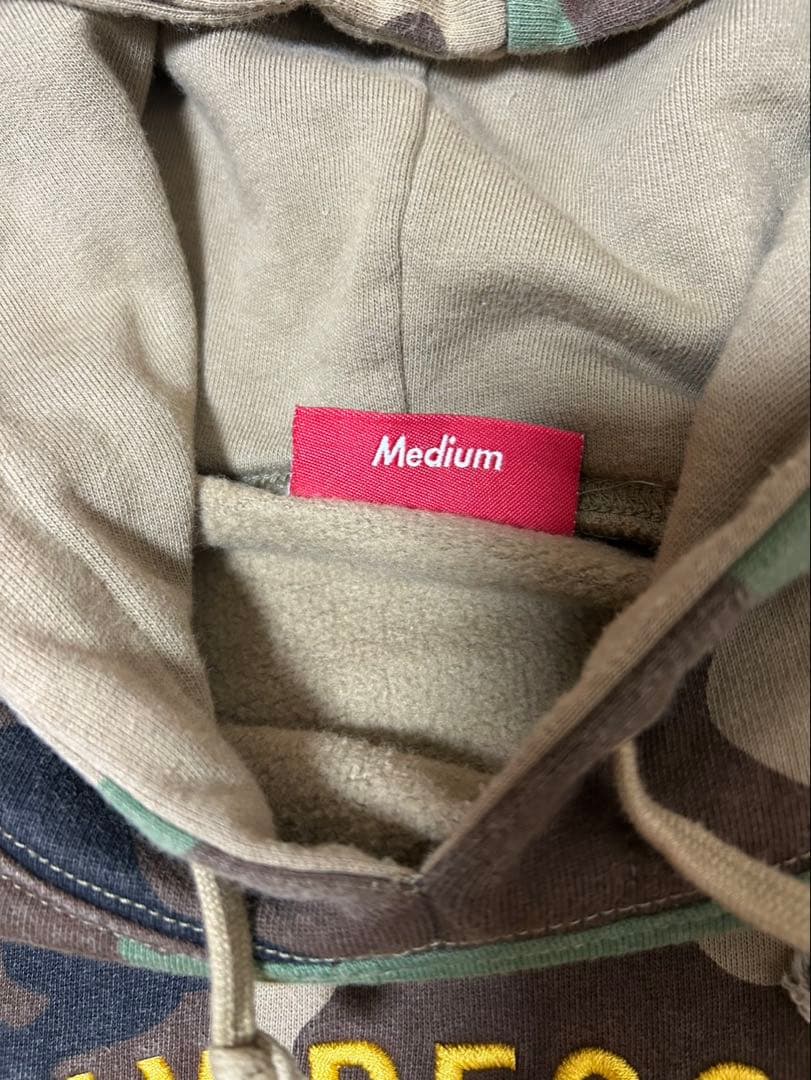 Supreme シュプリーム 09SSスウェット パーカー 迷彩力モ刺繍