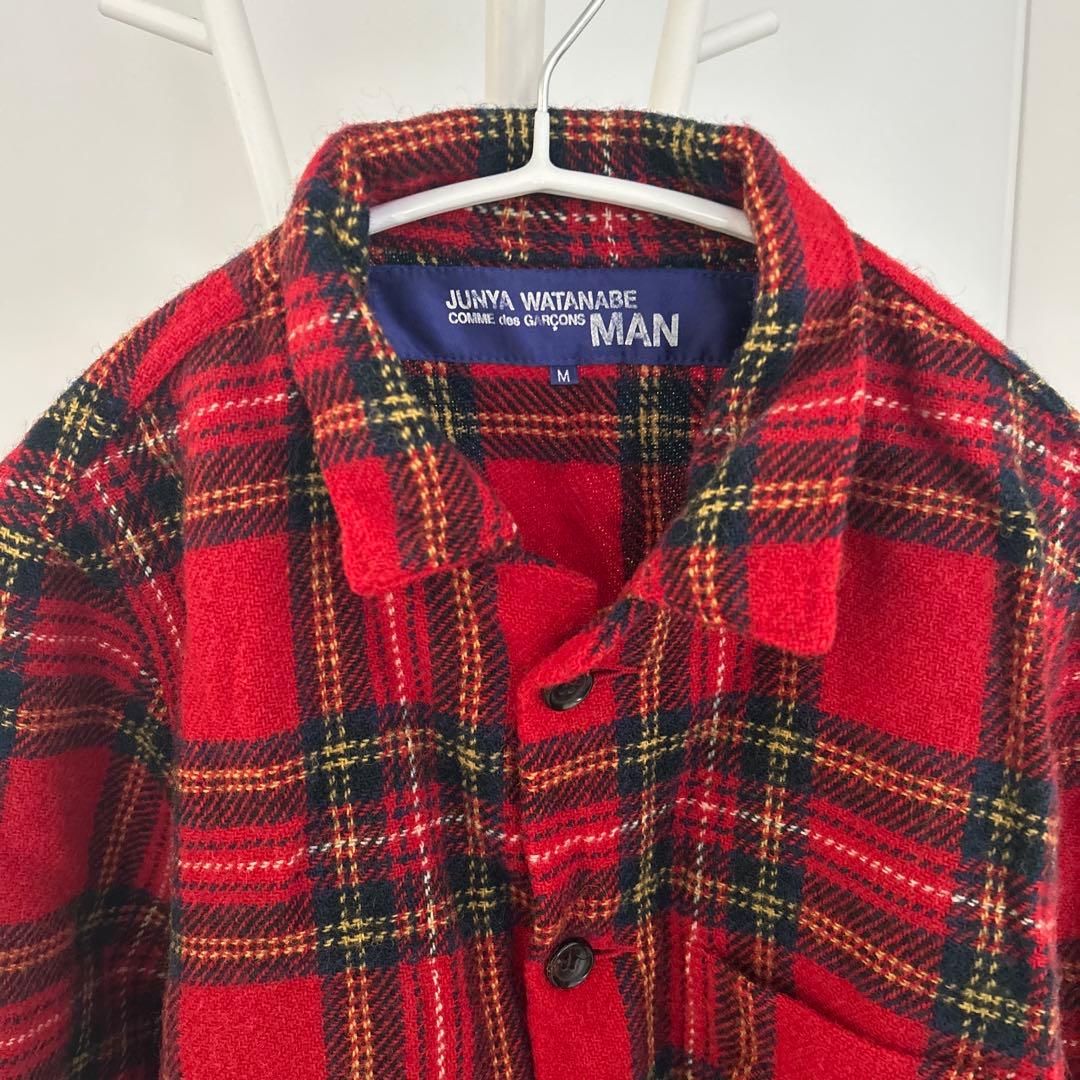 ジュンヤワタナベMAN チェックジャケット M ウール100