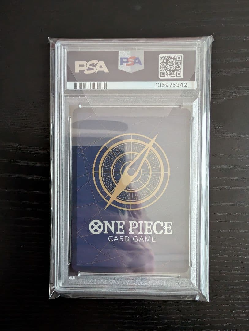 ワンピースカード　マーシャル・D・ティーチ　3周年記念　銀背景　PSA10