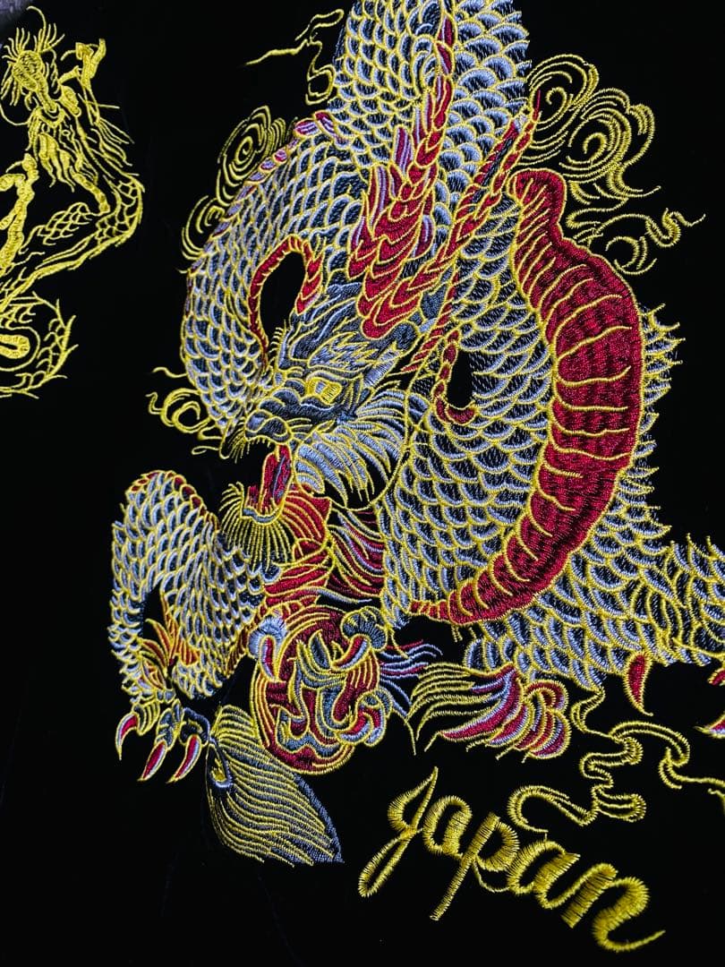 DX 美品 別珍 日本 未使用近い スカジャン 限定龍 unisex