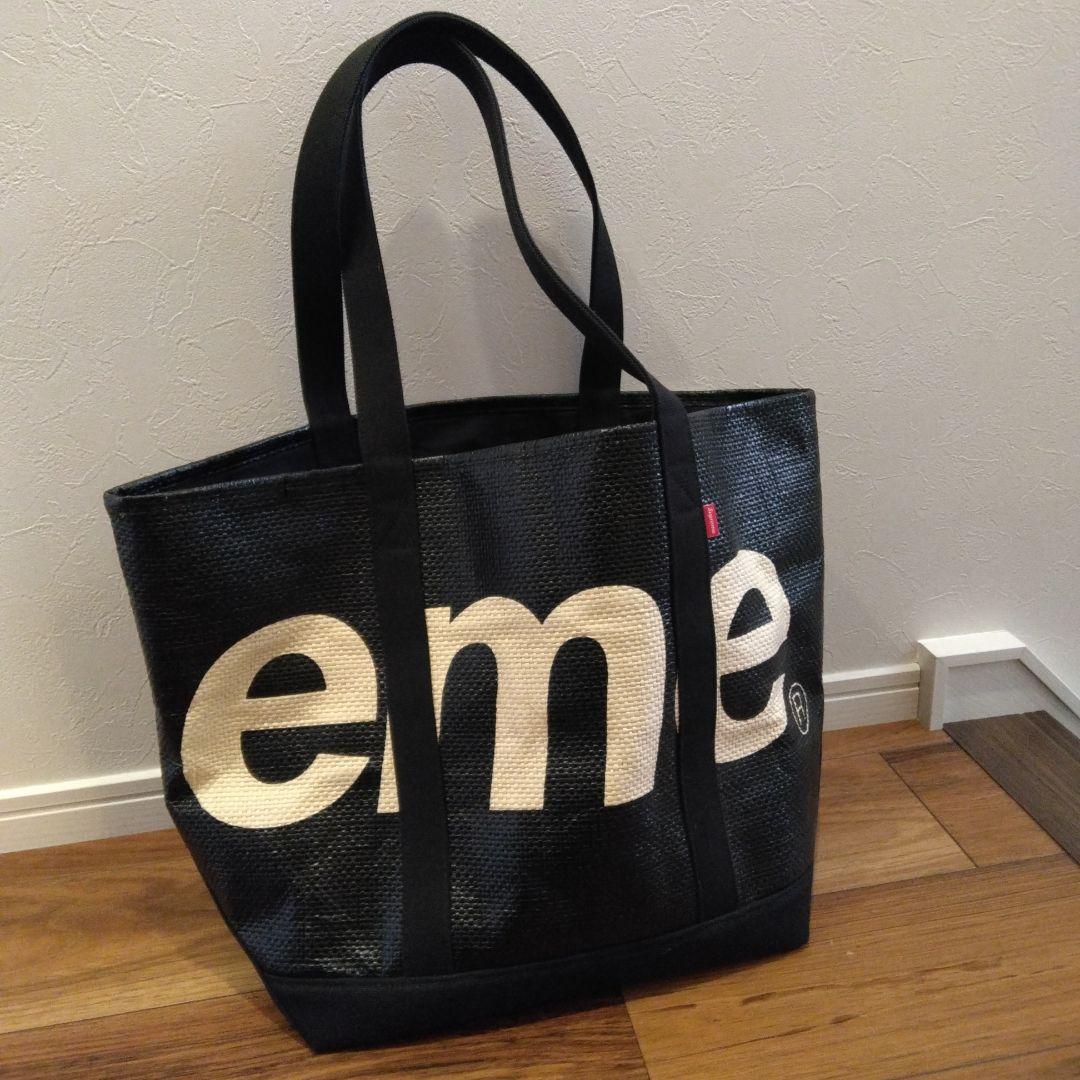 Supreme 20SS RaffiaTote ラフィアトートバッグ ブラック