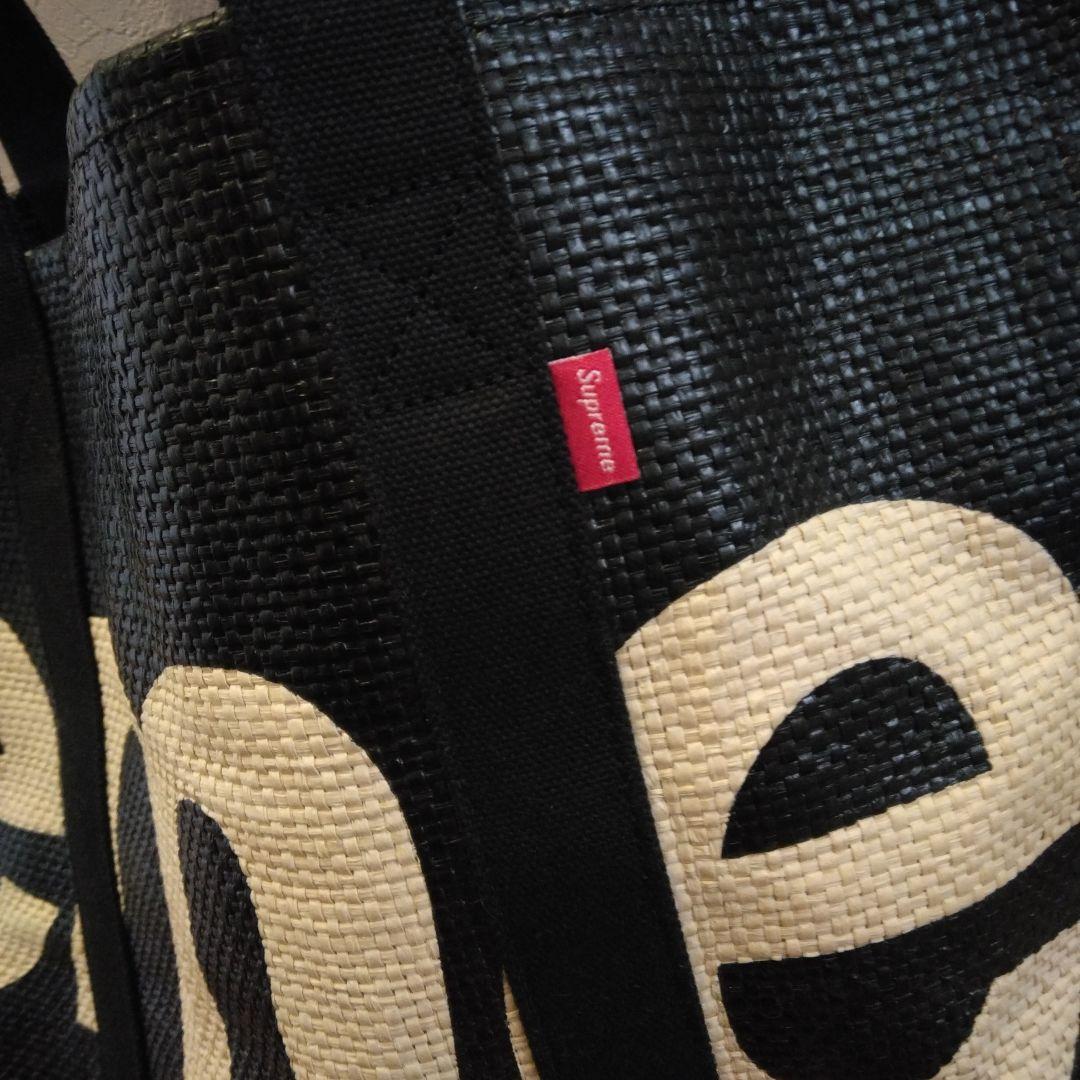 Supreme 20SS RaffiaTote ラフィアトートバッグ ブラック