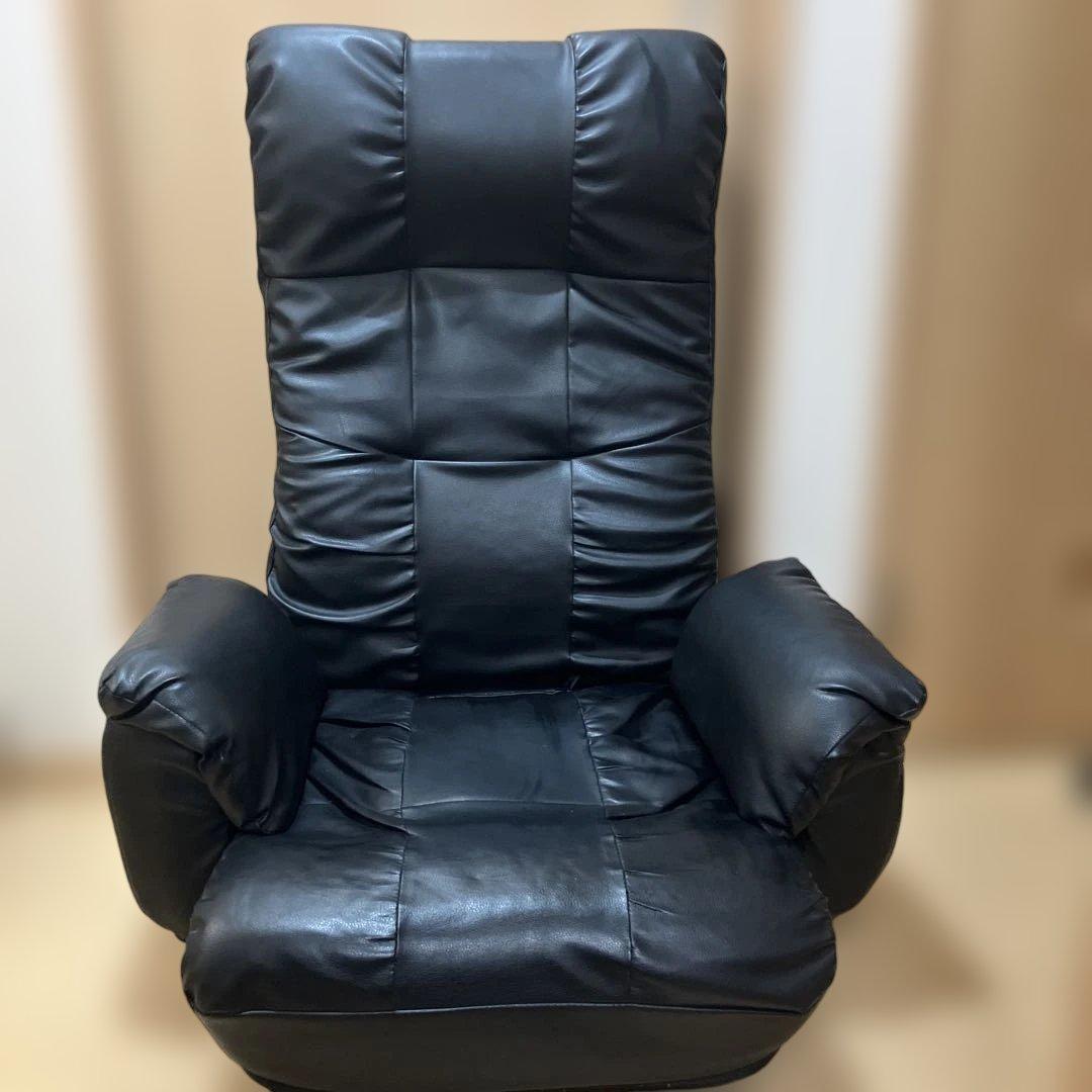 【NITORI】肘つき回転コイル座椅子ジャック ブラック