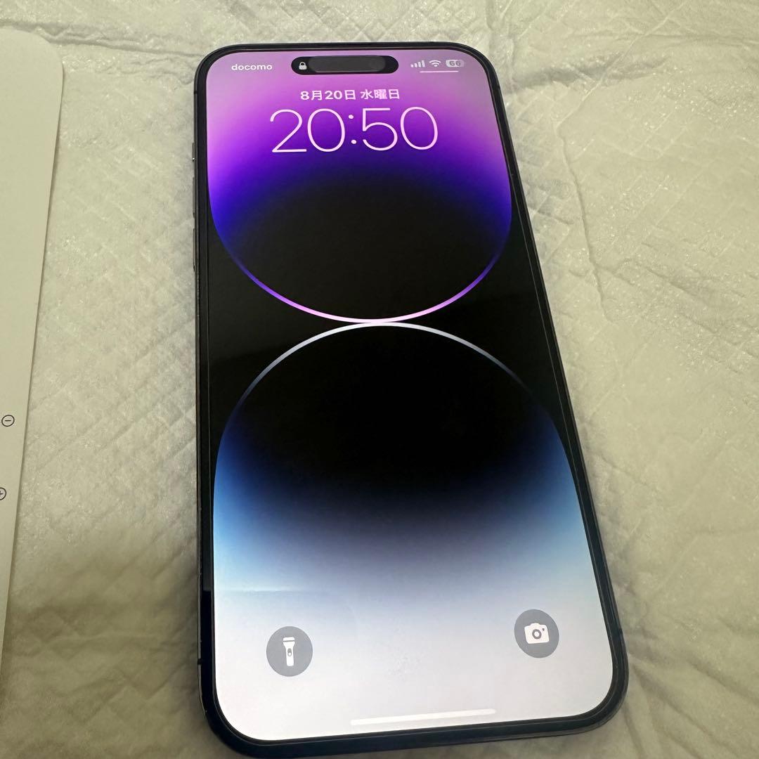 【美品】iPhone14Pro Max ディープパープル 128GB