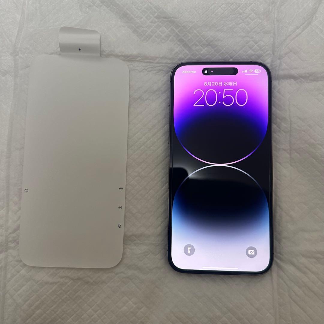 【美品】iPhone14Pro Max ディープパープル 128GB