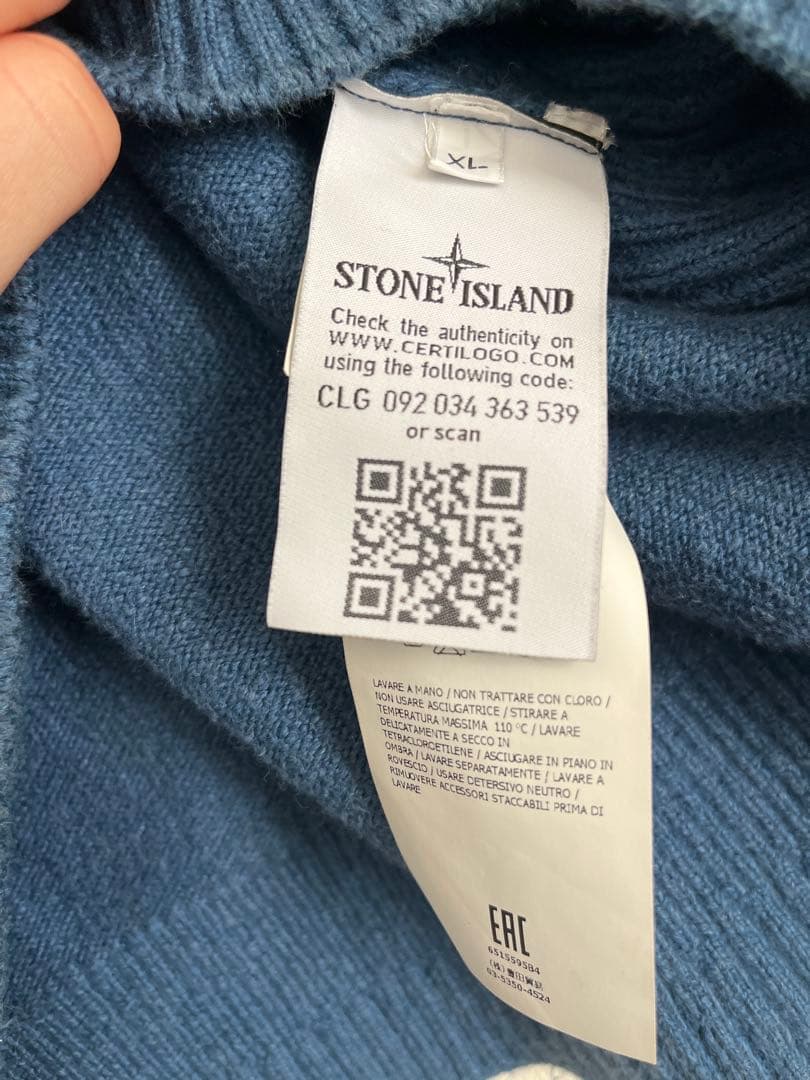 stone  2016aw ハーフジップニットセーター