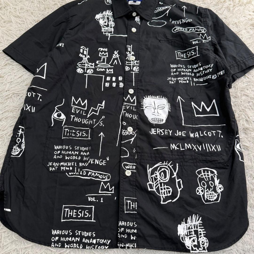 16514✨美品✨ジュンヤワタナベマン バスキアグラフィックプリント 半袖シャツ