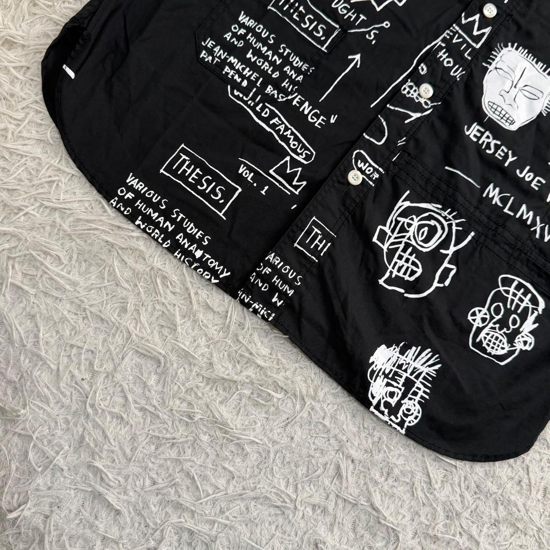 16514✨美品✨ジュンヤワタナベマン バスキアグラフィックプリント 半袖シャツ