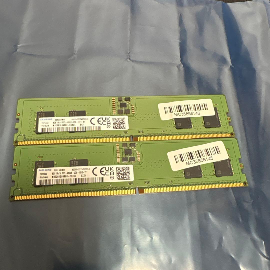 SAMSUNG DDR5-4800 16GB(8GB × 2枚)