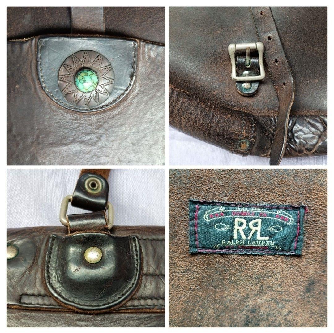RRL（ダブルアールエル）　レザー製メールバッグ