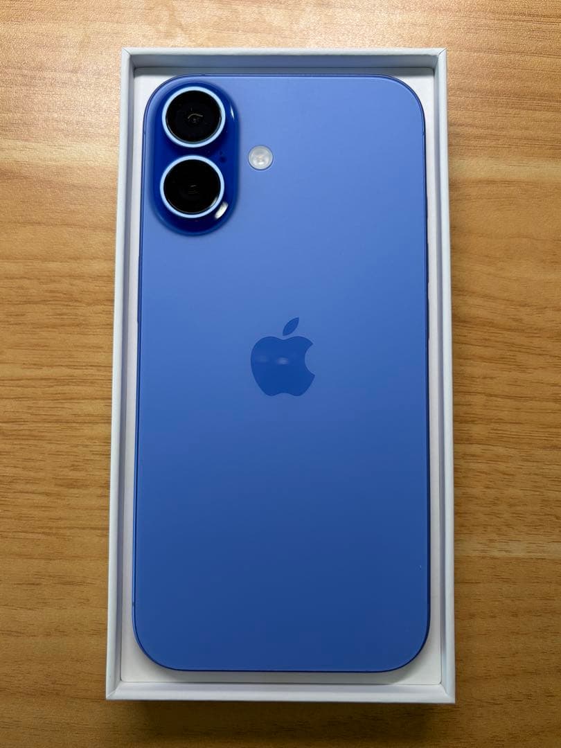 【美品】iPhone16 128GB ウルトラマリン