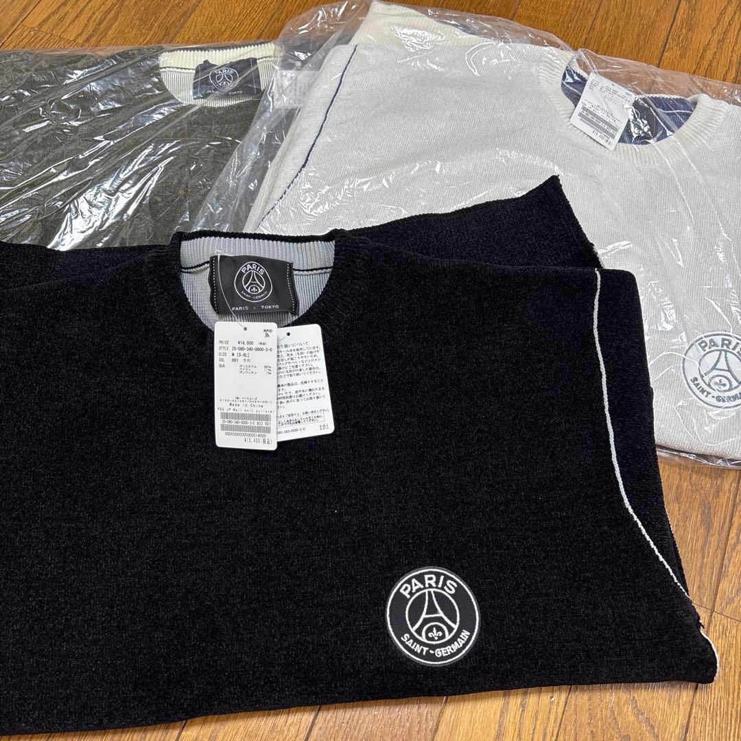 新品　パリサンジェルマン　モールニット　カーキ　ユニセックスL