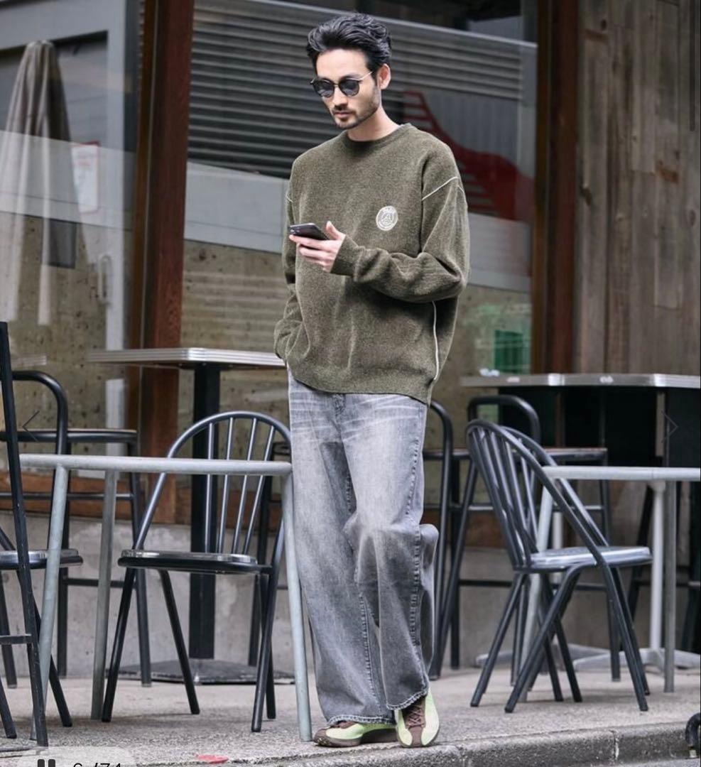 新品　パリサンジェルマン　モールニット　カーキ　ユニセックスL