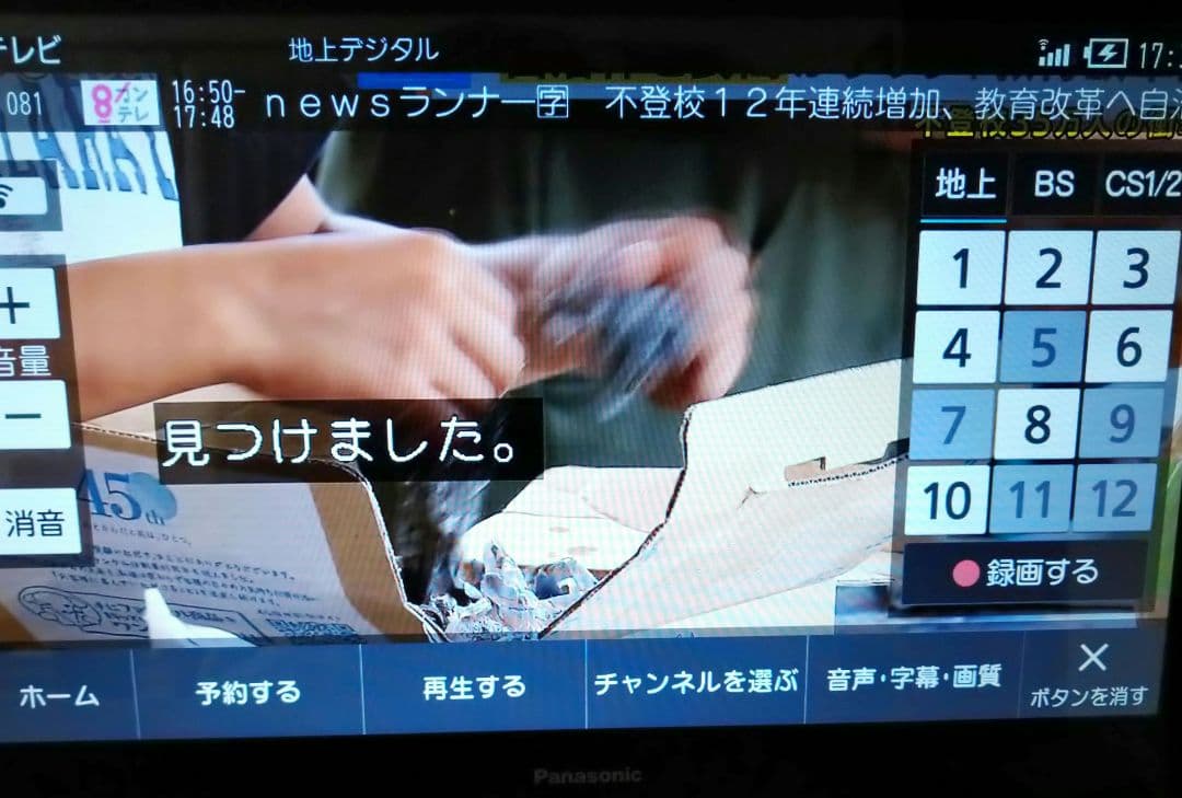 Panasonic プライベートビエラ UN-JL15T3　取説付き