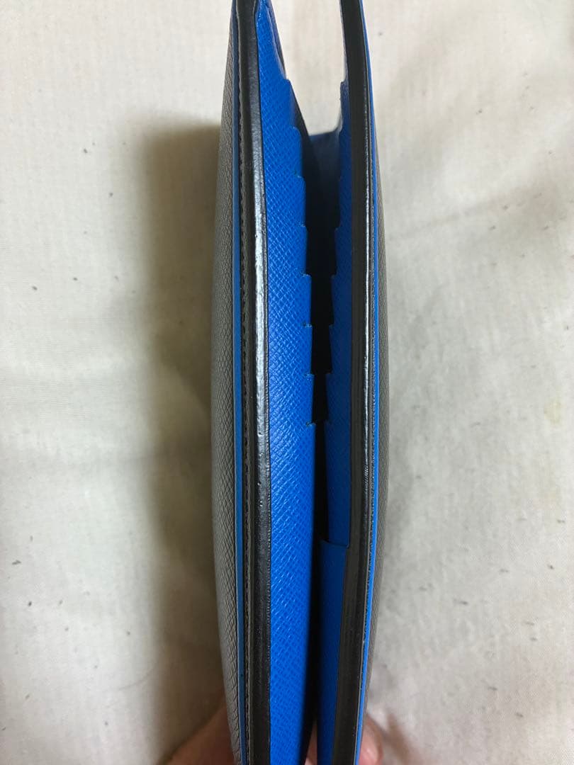 ルイヴィトン　タイガ ポルトフォイユ プラザ 長財布 ブルーライン 希少 限定