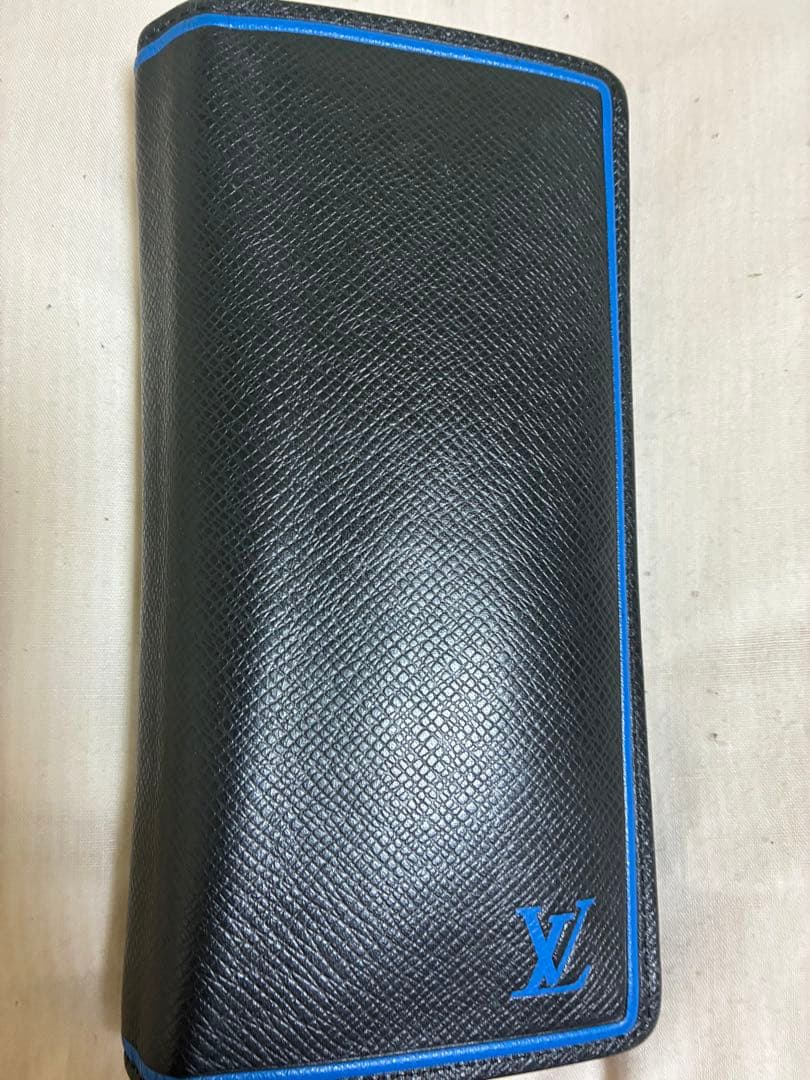 ルイヴィトン　タイガ ポルトフォイユ プラザ 長財布 ブルーライン 希少 限定