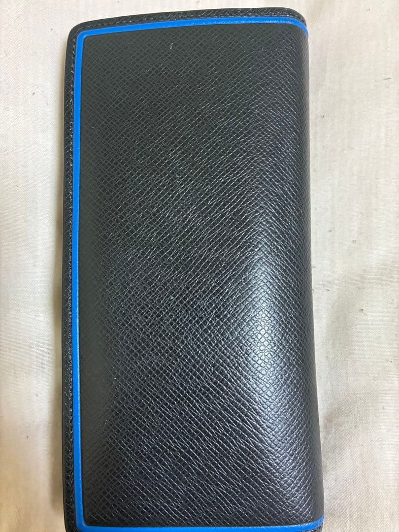 ルイヴィトン　タイガ ポルトフォイユ プラザ 長財布 ブルーライン 希少 限定