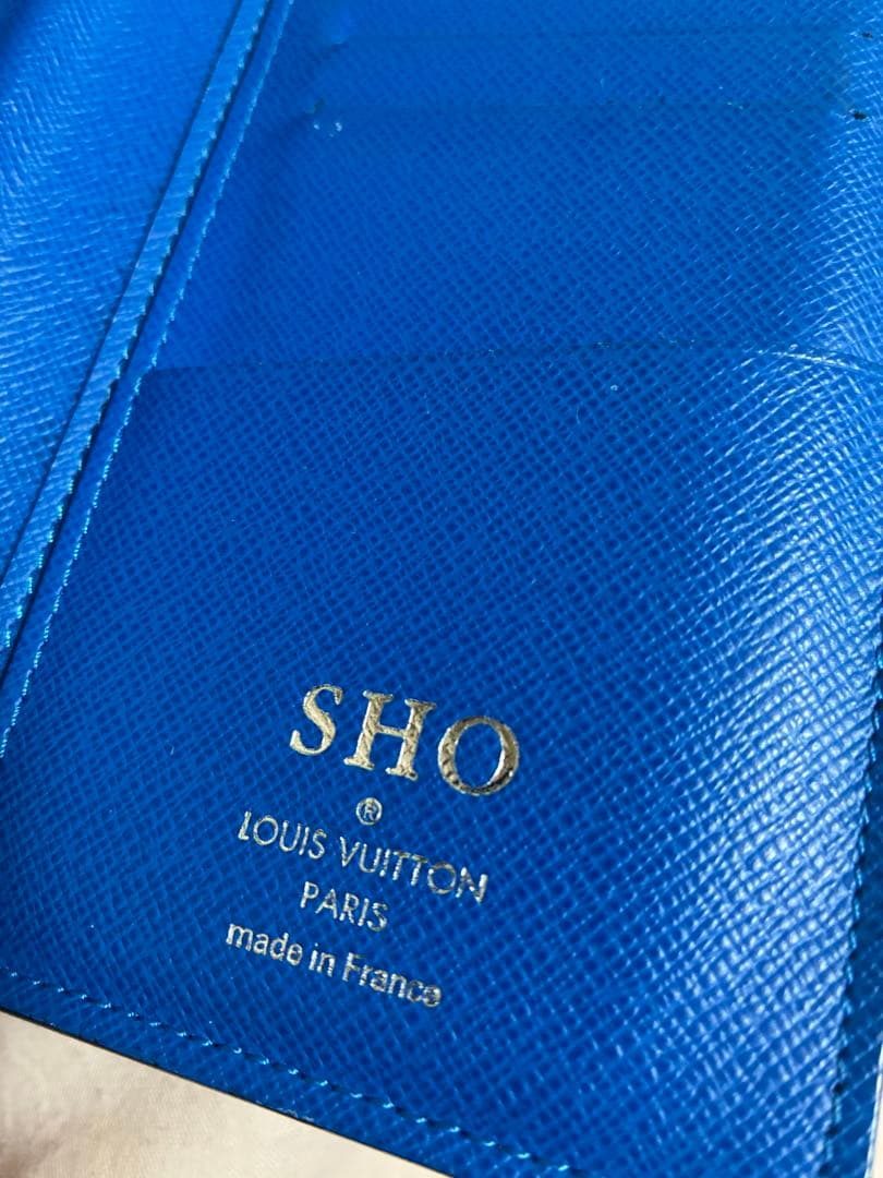 ルイヴィトン　タイガ ポルトフォイユ プラザ 長財布 ブルーライン 希少 限定