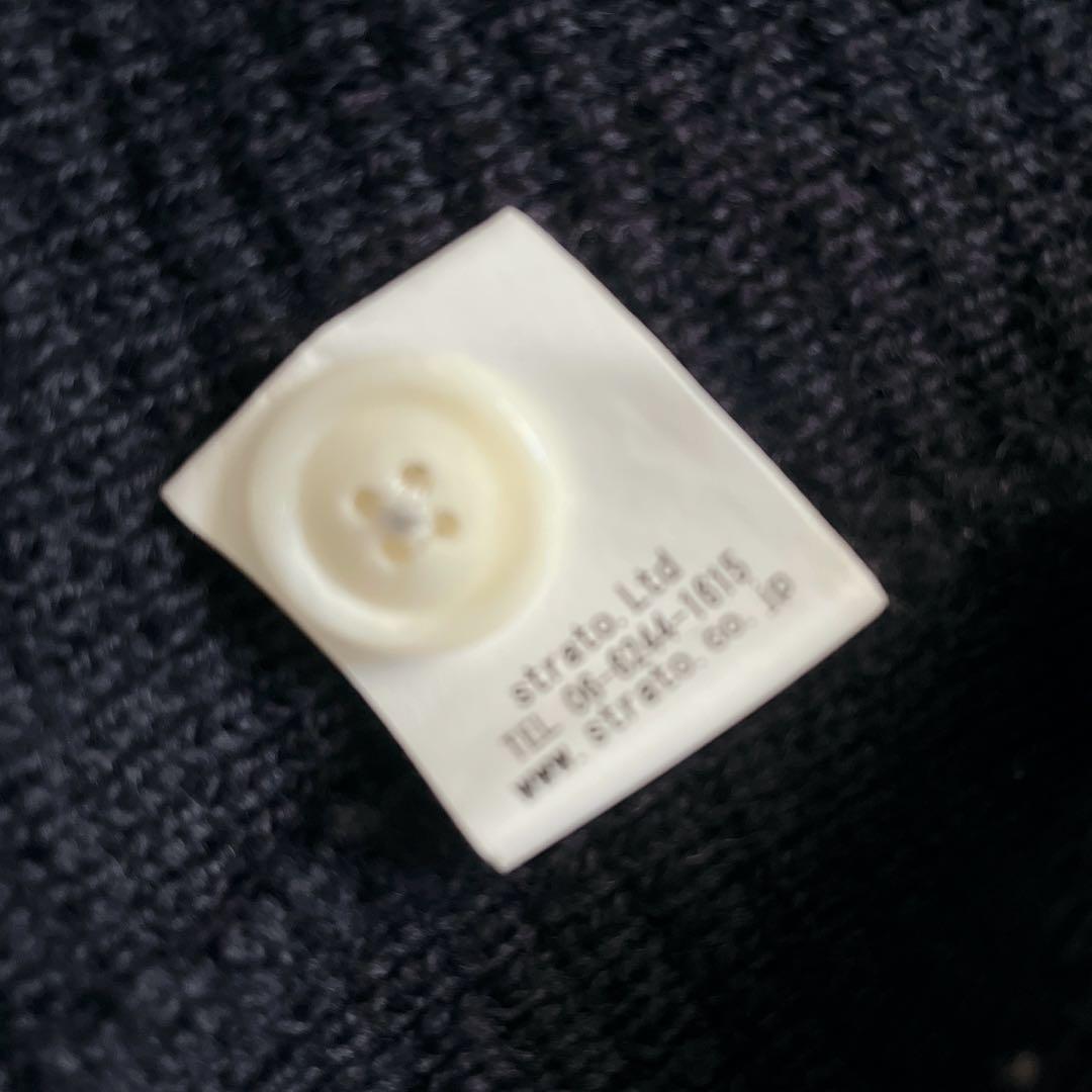 【美品】 maillot マイヨ　パッチワッフルカーディガン エルボーパッチ