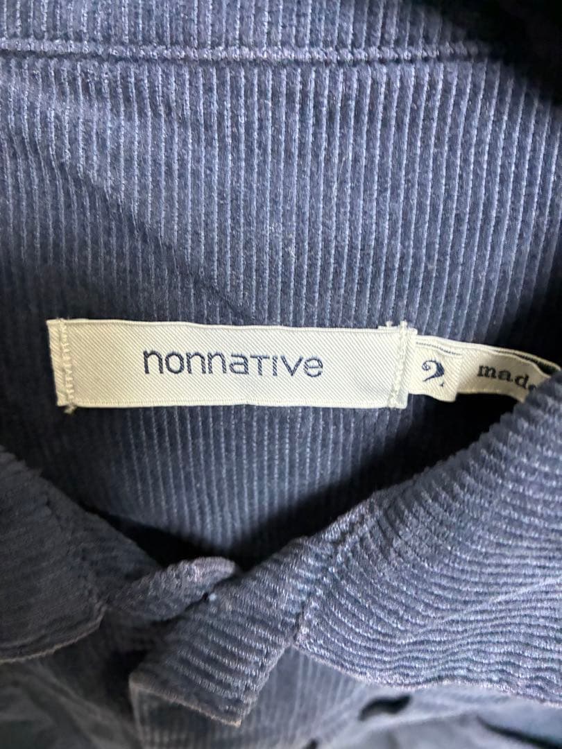 nonnative トラッカーシャツ NN-S4203 ネイビー サイズ2