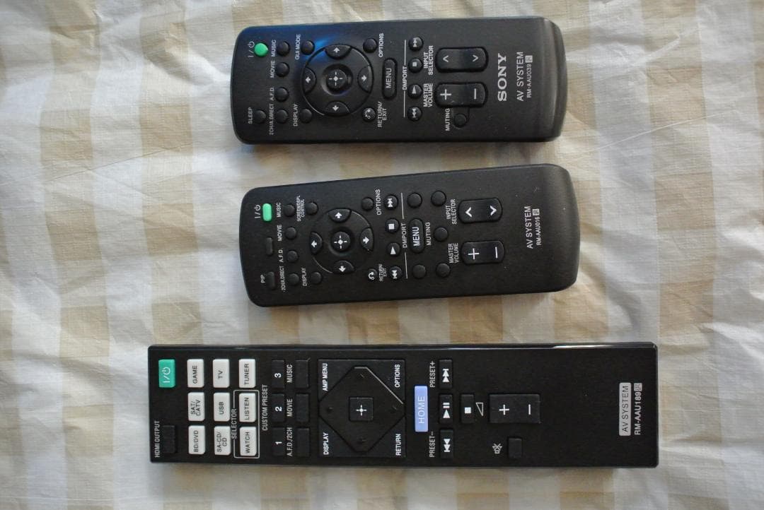 TA-DA3600ES AVアンプ SONY 動作品 リモコン3つ付