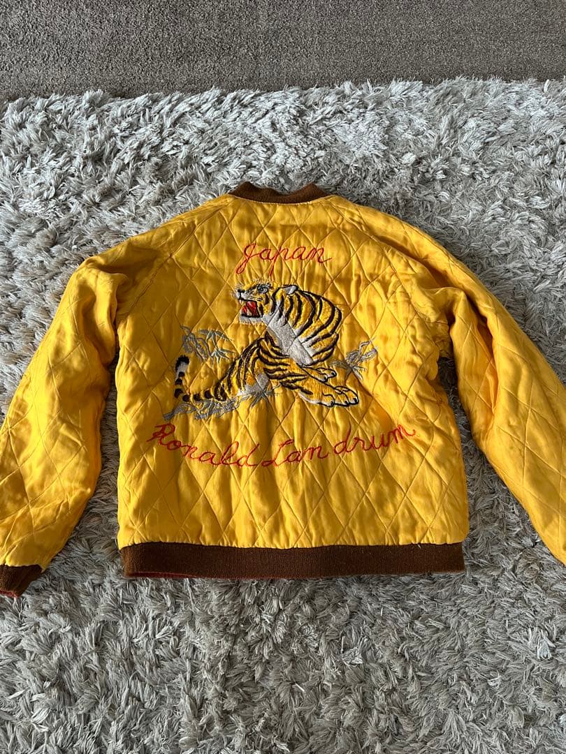 おこ テーラー東洋　港商　スカジャン　別珍　ブルドッグ　虎