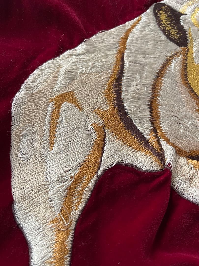 おこ テーラー東洋　港商　スカジャン　別珍　ブルドッグ　虎