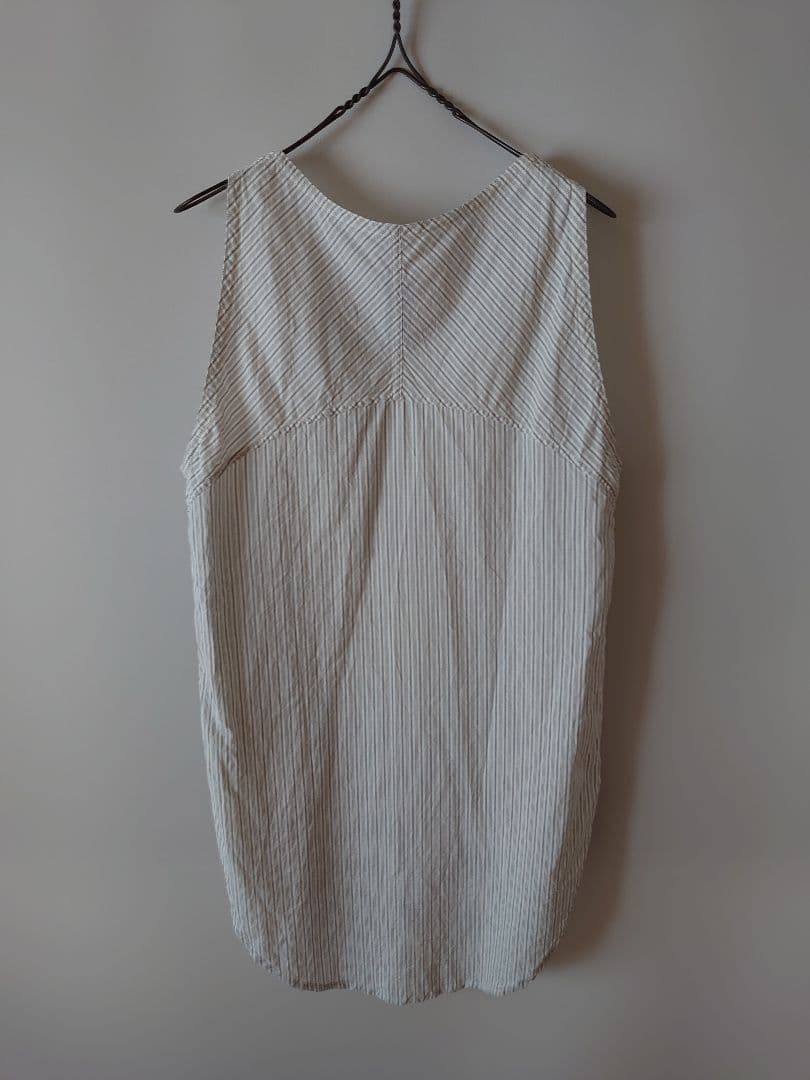 GEOFFREY B.SMALL／sleeveless shirt(stripe
