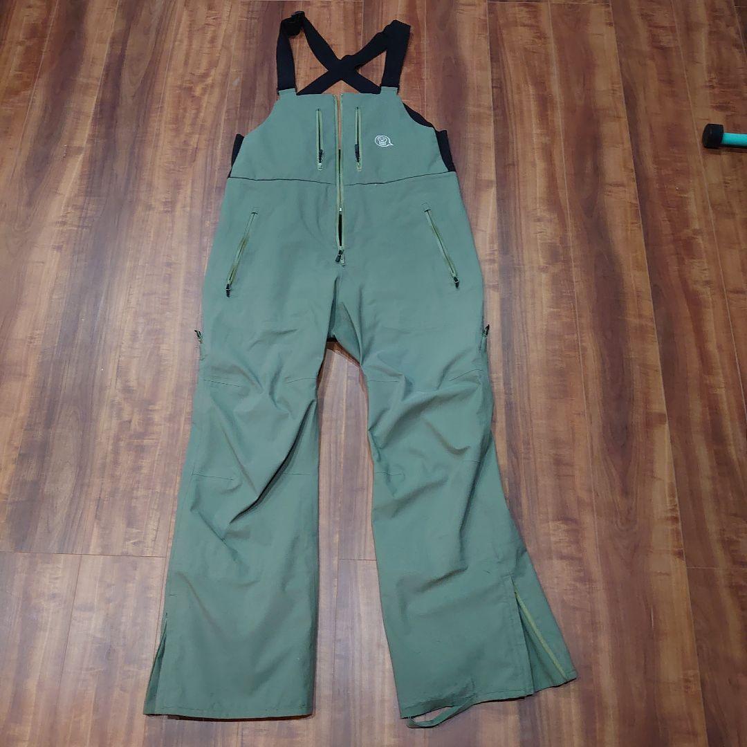 R*U様 unfudge　PEEP BIB PANTS ビブパン　XL オリーブ