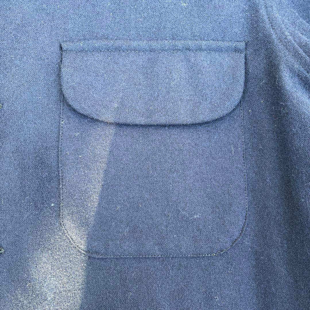 ヴィンテージ PENDLETON ペンドルトン ボードシャツ 紺 無地 M美品